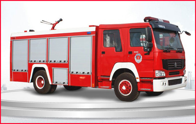 消防灑水車圖片_國六重汽豪沃8噸泡沫消防車廠家價(jià)格